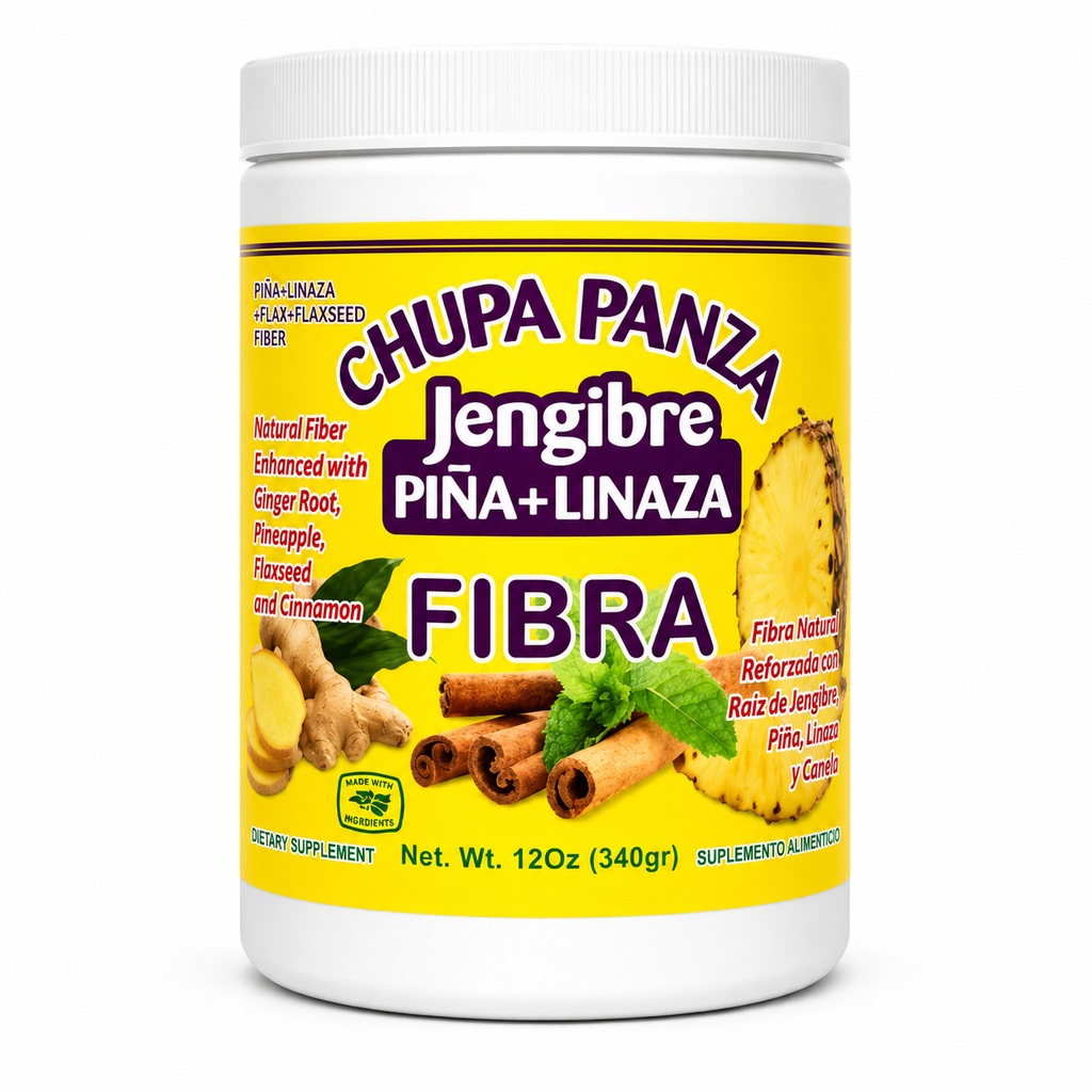 fibra chupa panza pina + jengibre 12 oz (bote) fibra chupa panza pina + jengibre 12 oz (bote)