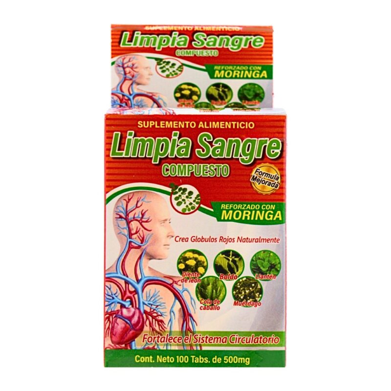 limpia sangre 100 tab. 500mg