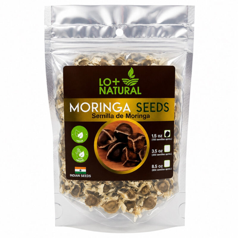 semilla de moringa 1.5 oz  (150 semillas aprox.)
