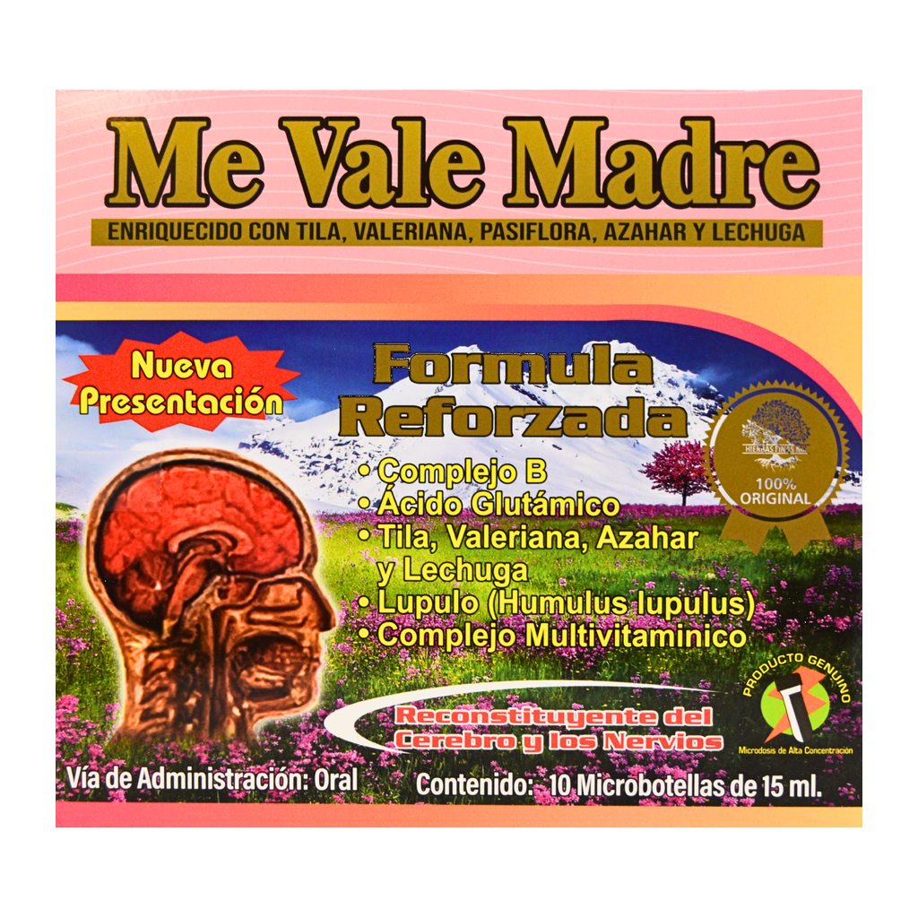me vale madre 10/amp. 15ml