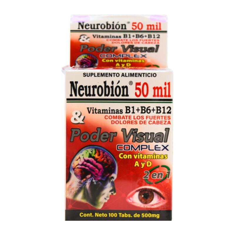 neurobion 2 en 1 vision 100 tab. 500mg