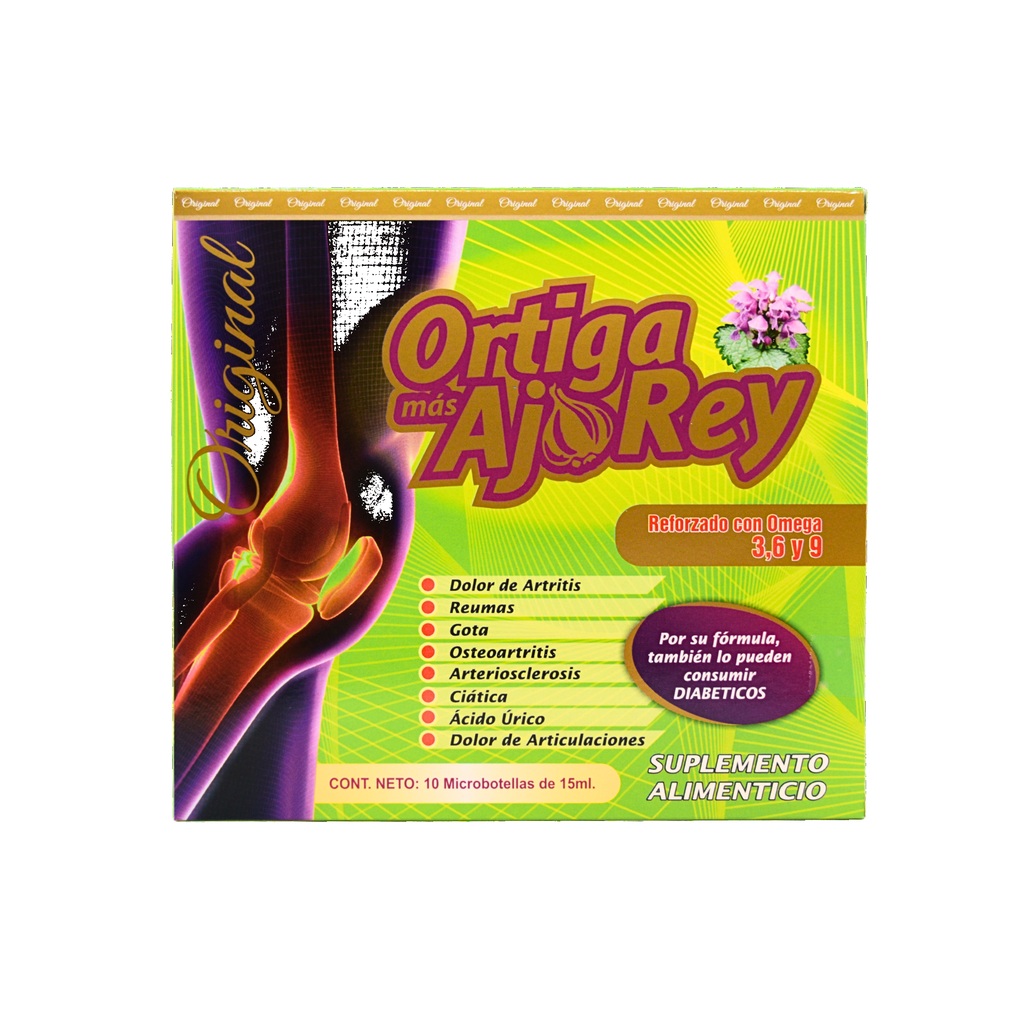 ortiga mas ajo rey 10/amp. 15ml  sp