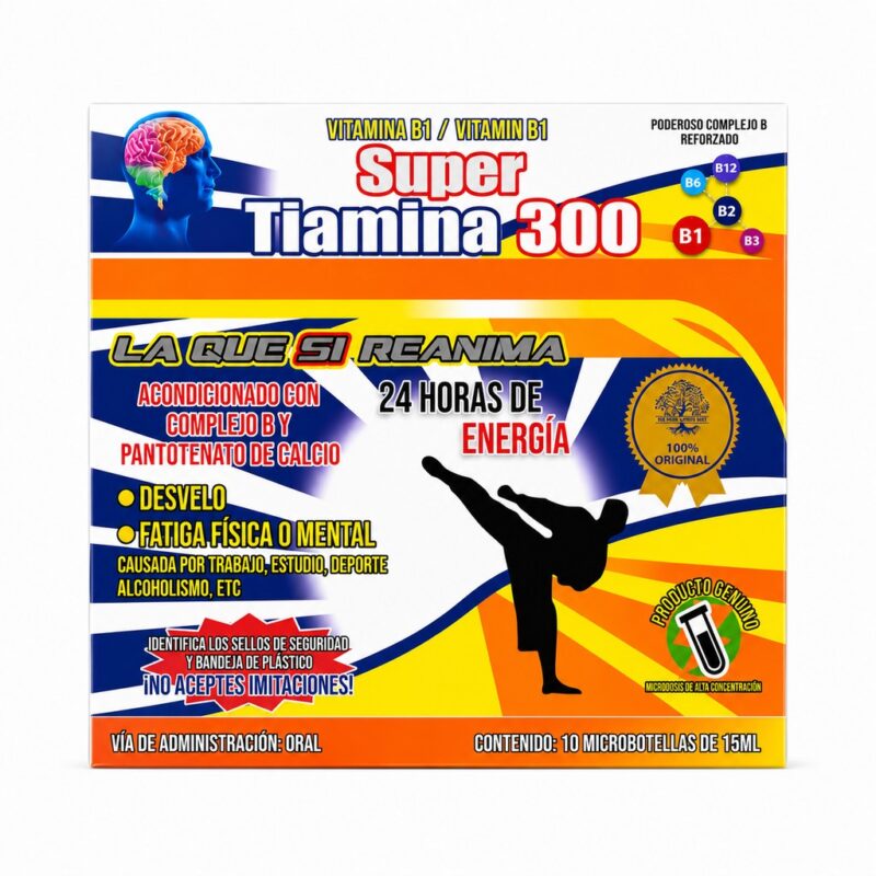 super tiamina 300 10/amp. 15ml  sp