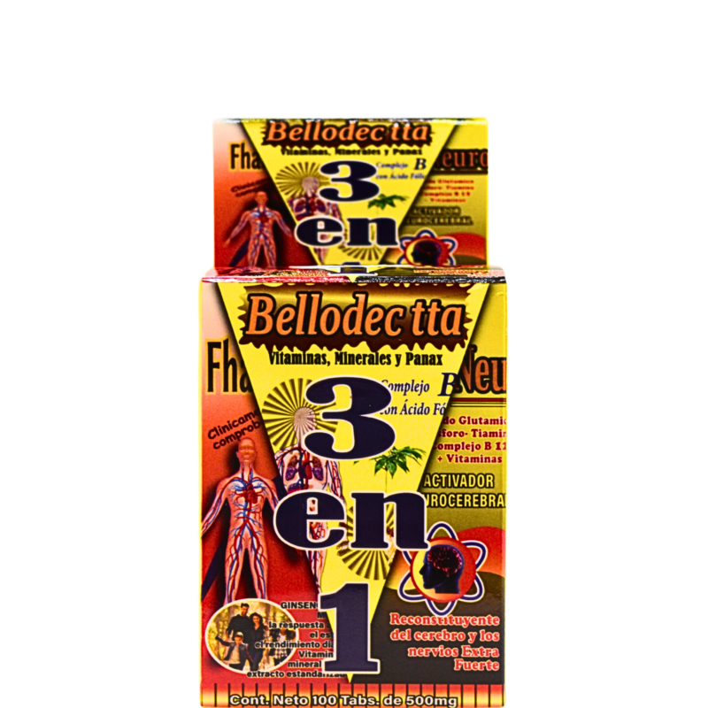 bedoyecta 3 en 1 100 tab. 500mg