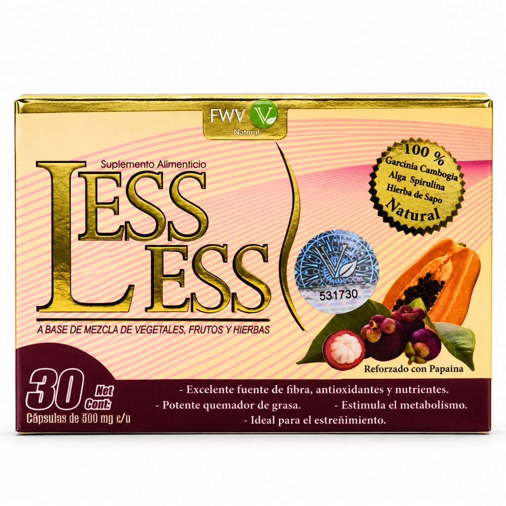 less less 30 caps. 500 mg c/u