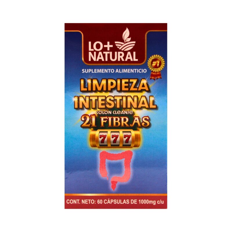 limpieza intestinal 21 fibras 60/100mg