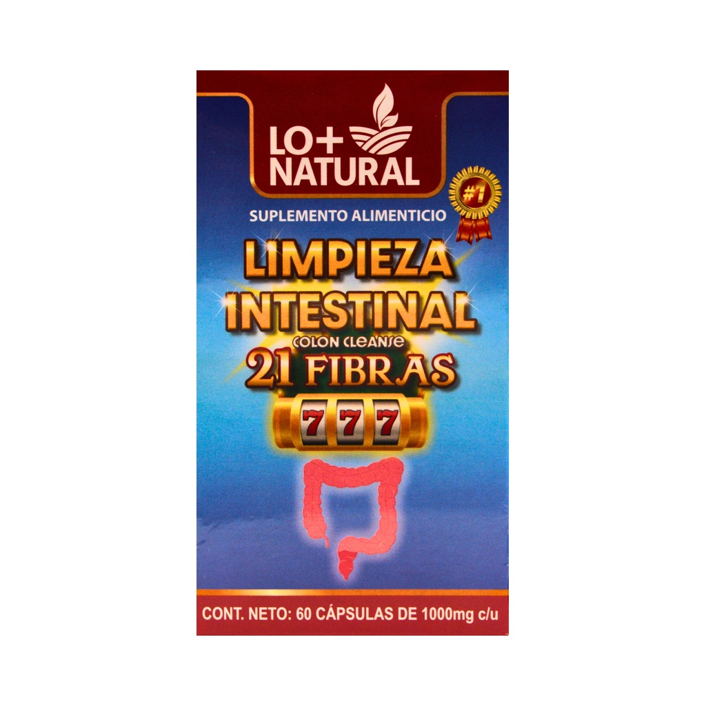 limpieza intestinal 21 fibras 60/100mg limpieza intestinal 21 fibras 60/100mg