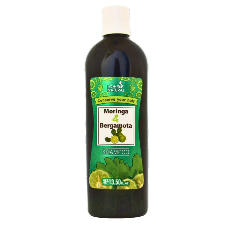 shampoo moringa y bergamota organico 13.5 oz