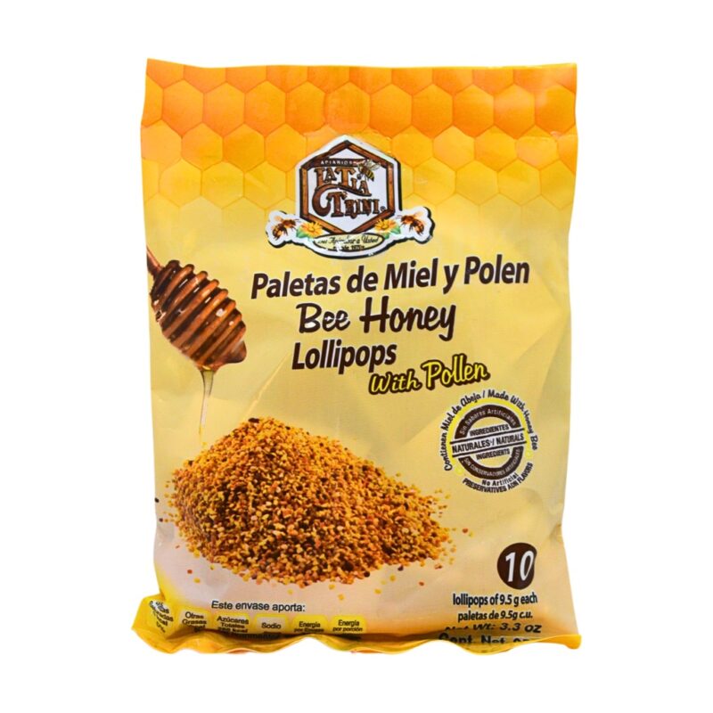 paleta de miel + propoleo bolsa de 10 pz