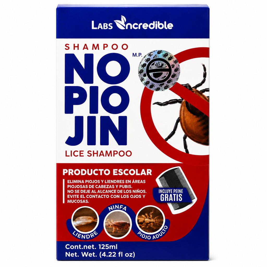 no pio jin (con peine de plastico) 125 ml
