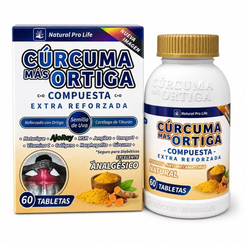 curcuma + ortiga 60 tabs. natural pro life