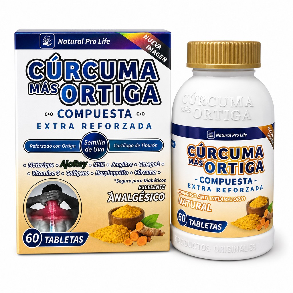 curcuma + ortiga 60 tabs. natural pro life