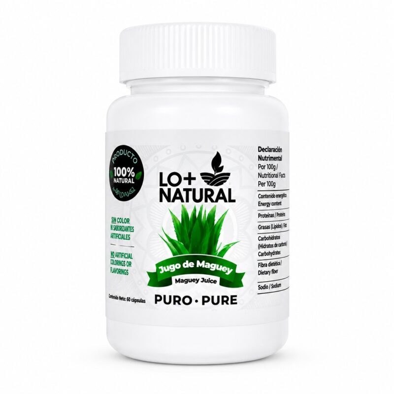 jugo de maguey puro 60 cáps.