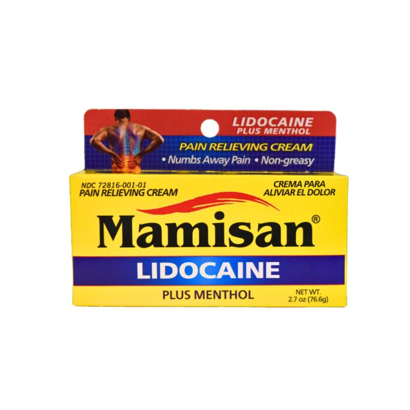 crema mamisan con lidocaina 76.6g (2.7 oz)